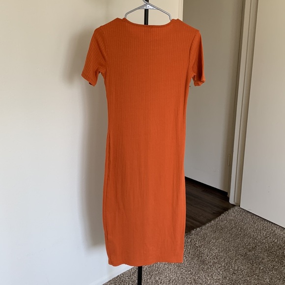 Orange Midi Dress - Picture 4 of 4
